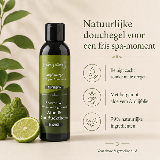 Gel de ducha natural - Bergamota - Evergetikon