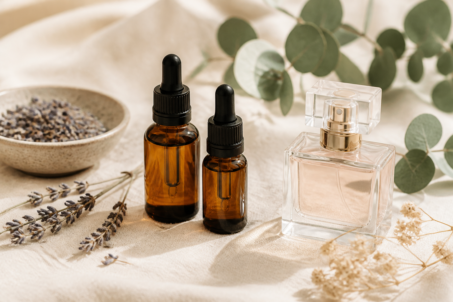 Wat is het verschil tussen etherische olie en parfum?