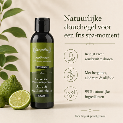 Gel de ducha natural - Bergamota - Evergetikon