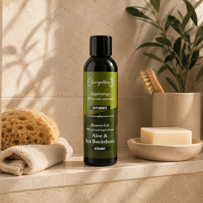 Gel de ducha natural - Bergamota - Evergetikon