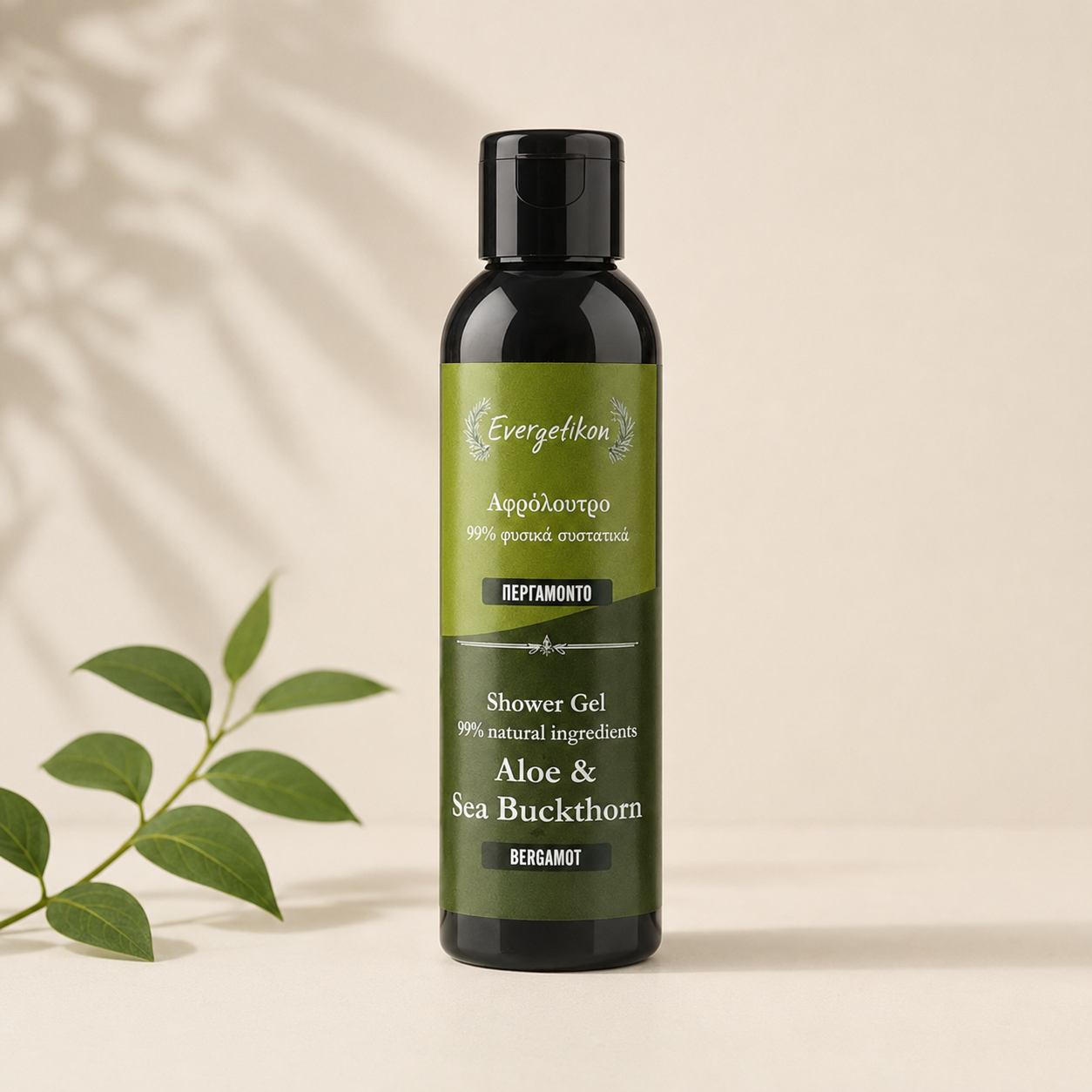 Gel de ducha natural - Bergamota - Evergetikon